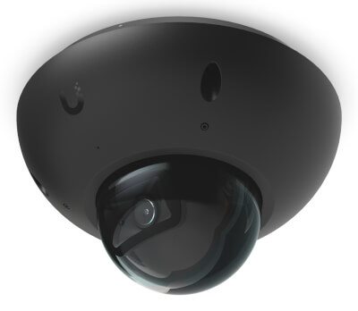 Caméra G6 Dome 4K IR 30m IP66/IK10 avec IA noire