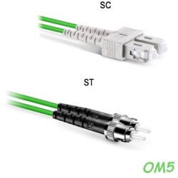 Jarretière OM5 ST/UPC SC/UPC Duplex Primacy 10m