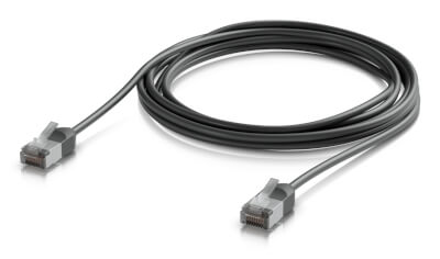 Cordon RJ45 outdoor 3m Cat 6A noir