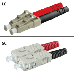 Jarretière OM2 LC/UPC SC/UPC Duplex Classic 10m