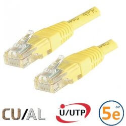 Cordon RJ45 Cat 5e U/UTP Classic  10m jaune