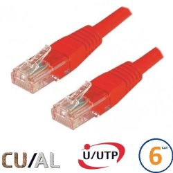 Cordon RJ45 Cat 6 U/UTP Classic 15m rouge