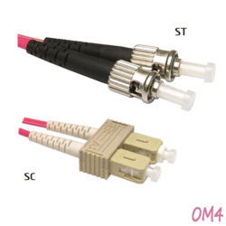 Jarretière OM4 SC/UPC ST/UPC Duplex Primacy 1m
