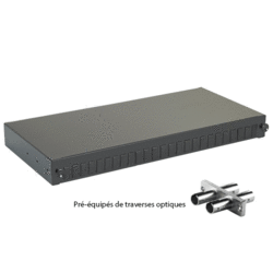 Tiroir optique 19" 48 FO 24 ST/ST duplex monomode