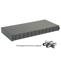 Tiroir optique 19" 24 FO 12 ST/ST duplex monomode
