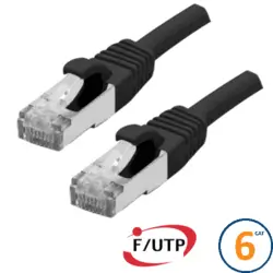 Cordon RJ45 Cat 6 F/UTP Primacy 2m noir Pack de 10