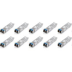 Pack de 10 Modules SFP Giga LC duplex monom. 10km
