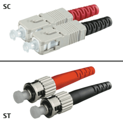 Jarretière OM3 SC/UPC ST/UPC Duplex Classic 1m