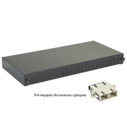 Tiroir optique 19" 48 FO 24 SC/SC duplex multimode