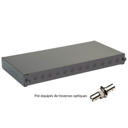 Tiroir optique 19" 12 FO 12 ST/ST simplex multimod