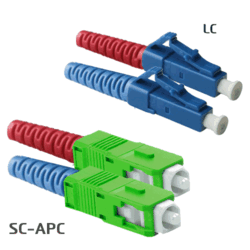 Jarretière OS2 LC/UPC SC/APC Duplex Primacy 0,5m
