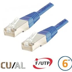 Cordon RJ45 Cat 6 F/UTP Classic 15m bleu