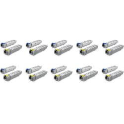 Pack de 20 modules SFP 1Giga monomode WDM